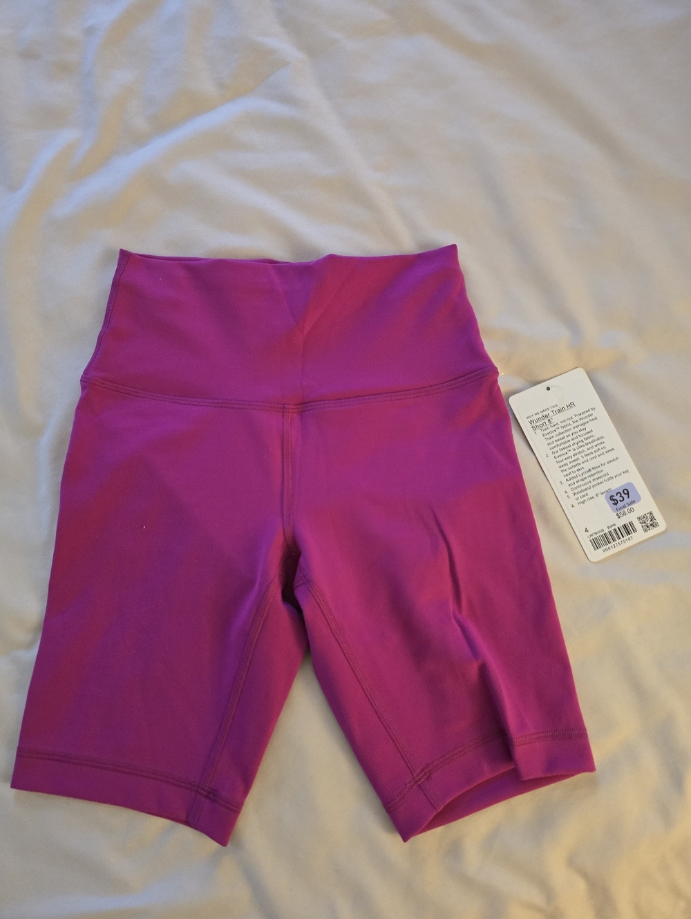 lululemon athletica High-Rise Magenta Bike Shorts